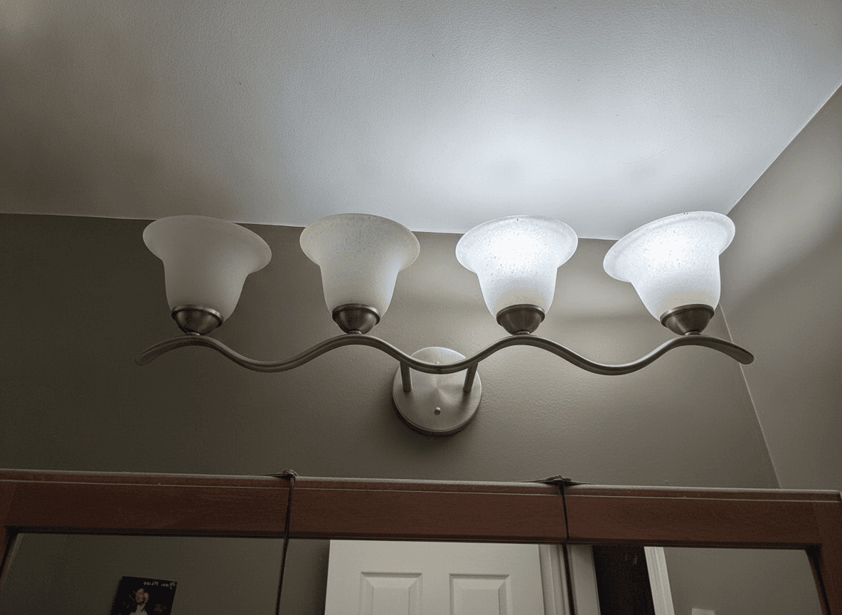 4-Light Bathroom Vanity Light Fixture